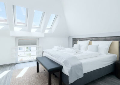 Doppelbett mit Aussicht