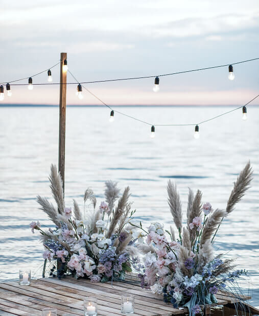 Hochzeitspromenade am Steg